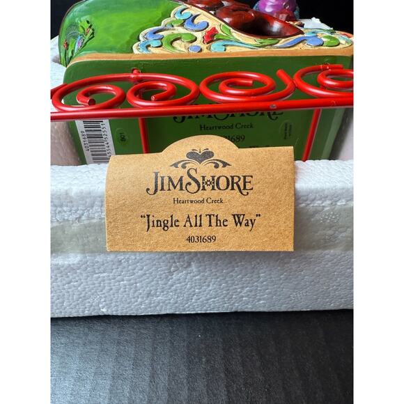 Jim Shore Jingle All the Way Winter Sleigh w/ ornament Set Heartwood Creek w/BOX - Picture 6 of 16